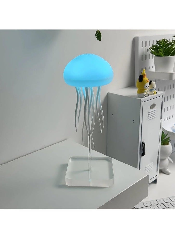 TIGER Dancing Jellyfish Lamp with Voice Control and Touch Sensor - LED RGB Color Changing Jelly Fish Table Lamp - Rechargeable Night Light for Kids & Adults - Floating Jellyfish Effect Bedside Lamp with Adjustable Brightness  - Image 3