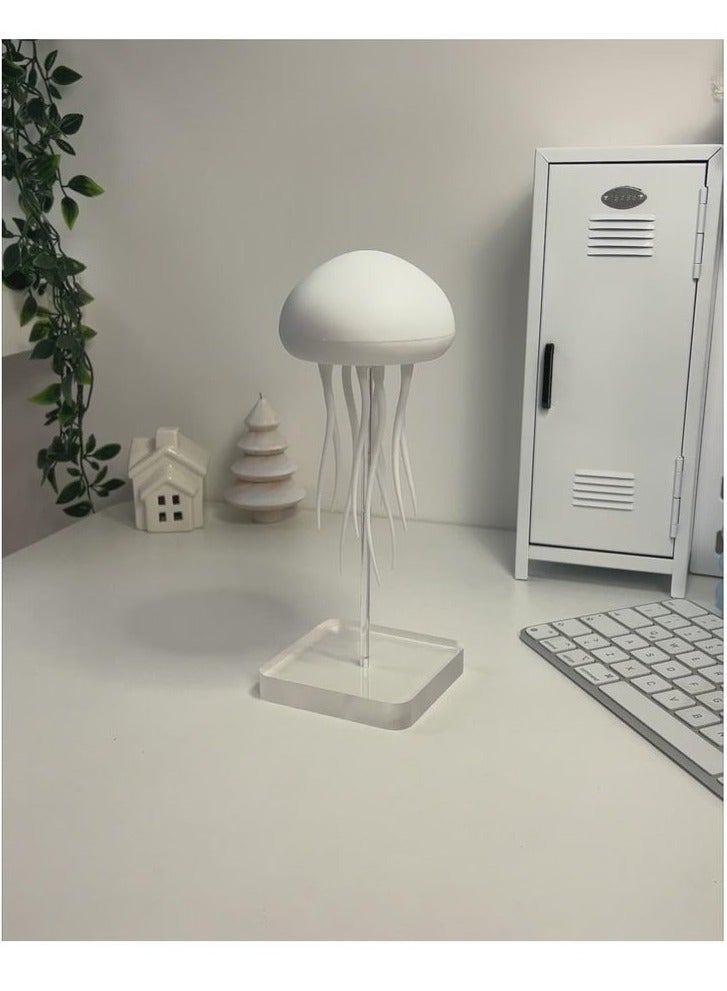 TIGER Dancing Jellyfish Lamp with Voice Control and Touch Sensor - LED RGB Color Changing Jelly Fish Table Lamp - Rechargeable Night Light for Kids & Adults - Floating Jellyfish Effect Bedside Lamp with Adjustable Brightness  - Image 5
