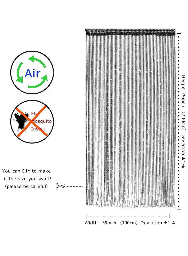 بيروي [ستارة كريستال شرابة مطرزة بالخرز والخرز الكريستالي]، ستارة باب الباب ستارة باب مطرزة بالخرز لوحة ستارة باب ستارة ستارة باب ستارة ديكور المنزل لغرفة نوم غرفة نوم ديكور فندق 1م × 2م - Image 3