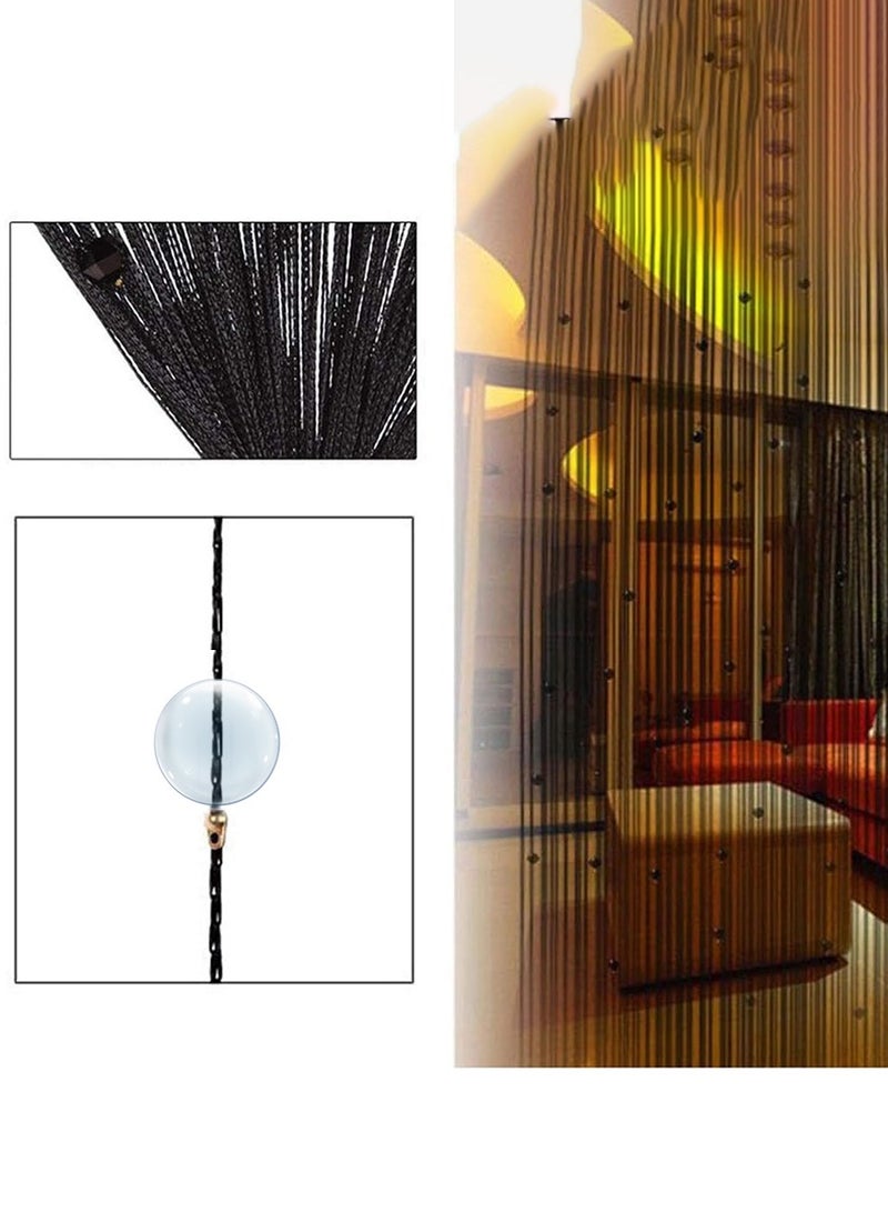 بيروي [ستارة كريستال شرابة مطرزة بالخرز والخرز الكريستالي]، ستارة باب الباب ستارة باب مطرزة بالخرز لوحة ستارة باب ستارة ستارة باب ستارة ديكور المنزل لغرفة نوم غرفة نوم ديكور فندق 1م × 2م - Image 1