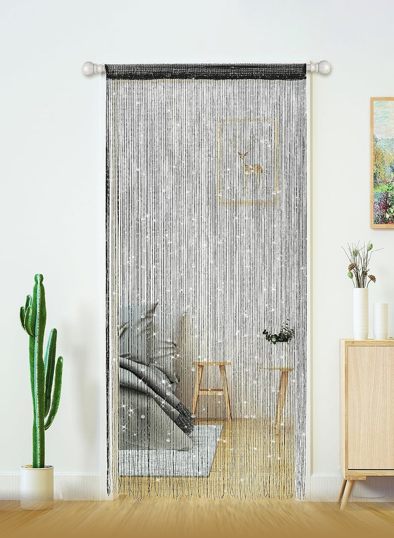 بيروي [ستارة كريستال شرابة مطرزة بالخرز والخرز الكريستالي]، ستارة باب الباب ستارة باب مطرزة بالخرز لوحة ستارة باب ستارة ستارة باب ستارة ديكور المنزل لغرفة نوم غرفة نوم ديكور فندق 1م × 2م - Image 2