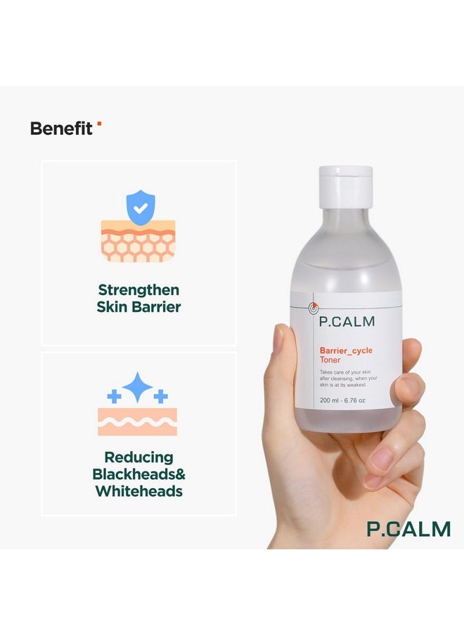 P.CALM P.CALM Barrier Cycle Toner 200ml | Vegan Alcohol-Free Fragrance-Free Toner for Sensitive Skin | Korean Skincare  - Image 2