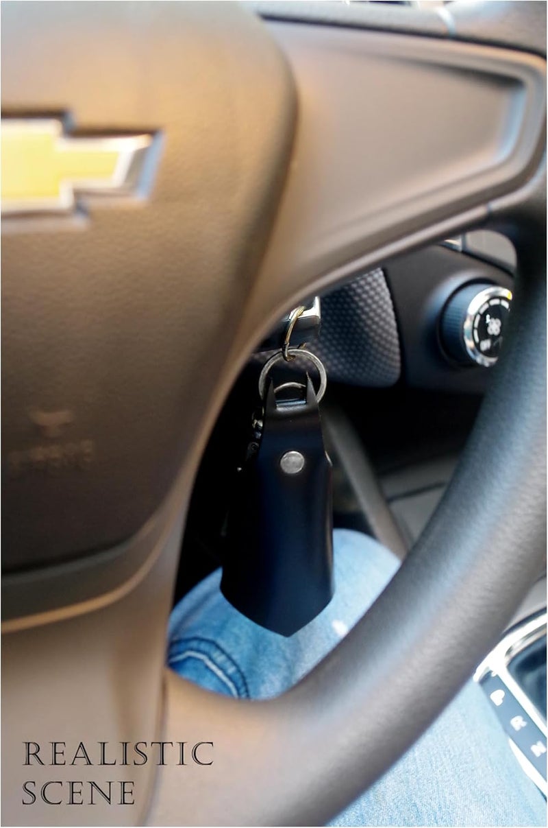 Leather Bat Keychain for Car Key Fob - Stylish Key Holder for Men and Women - Image 5