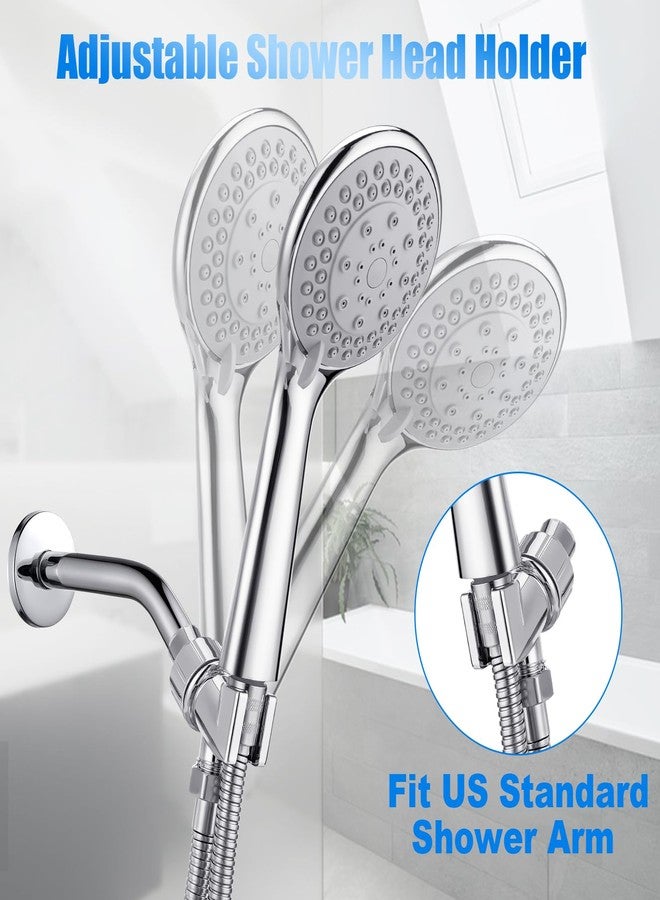 LifHap Detachable Handheld Shower Head with Hose - High pressure 5 Functions Showerheads Hand Held Shower Heads,Extra Long 4.7 ft. Stainless Steel Hose and Holder. - Image 4