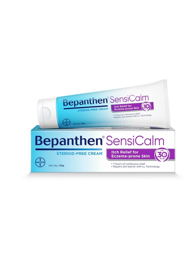 Bepanthen Bepanthen SensiCalm Cream For Face & Body, Worlds No.1 Skincare Brand, Itch Relief Cream For Eczema, Dry & Sensitive Skin 50g  - Image 1