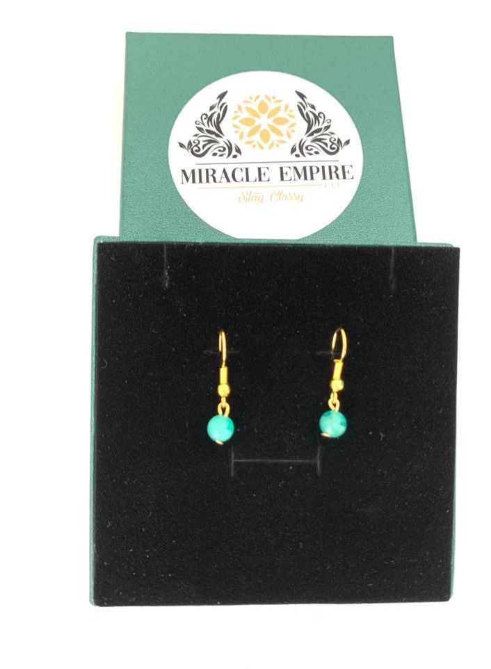 Miracle Empire Colombian Emerald Earrings For Woman  - Image 1