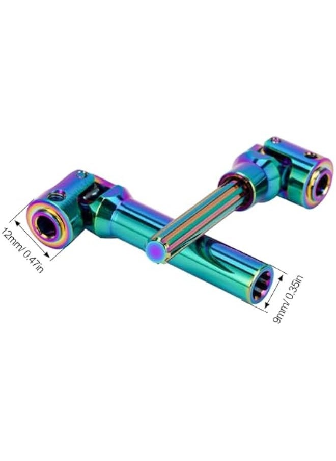 Stainless Steel 1/10 Driveshaft Colored Universal Joint for RC Crwaler SCX10 Gen8 TRX4 Upgrades LCG Chassis (60-77mm)  - Image 2