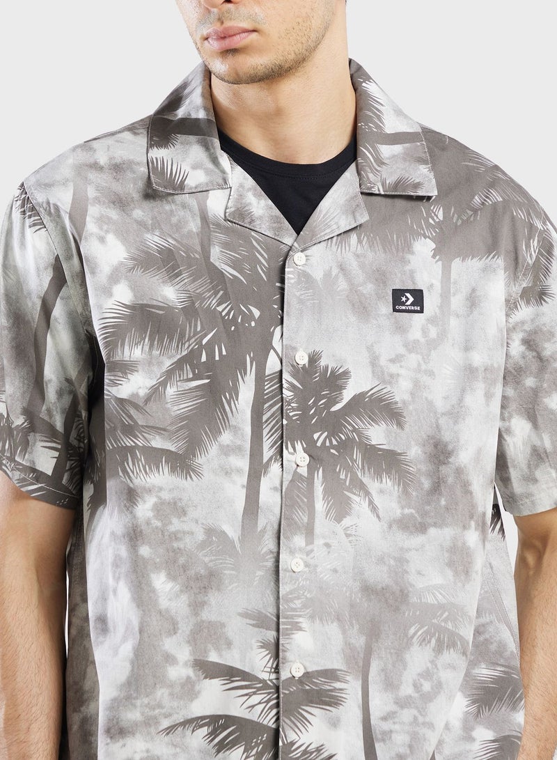 CONVERSE All Over Printed Resort Shirt - Image 3