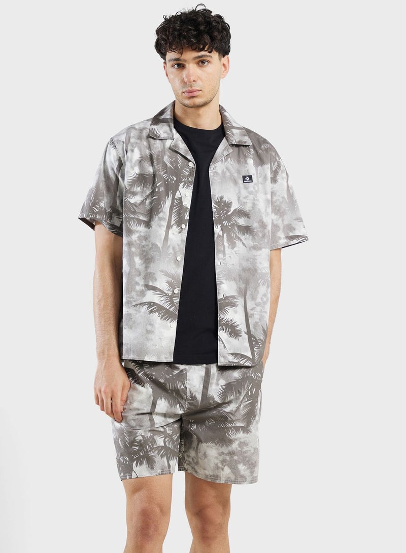 CONVERSE All Over Printed Resort Shirt - Image 1