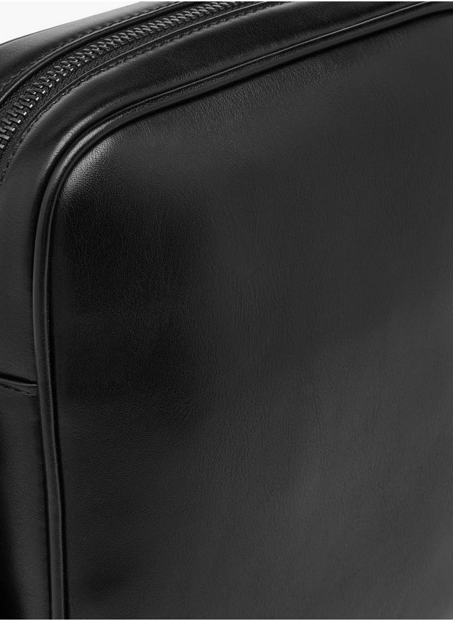 DUCHINI Solid Crossbody Bag with Adjustable Strap and Zip Closure  - Image 5