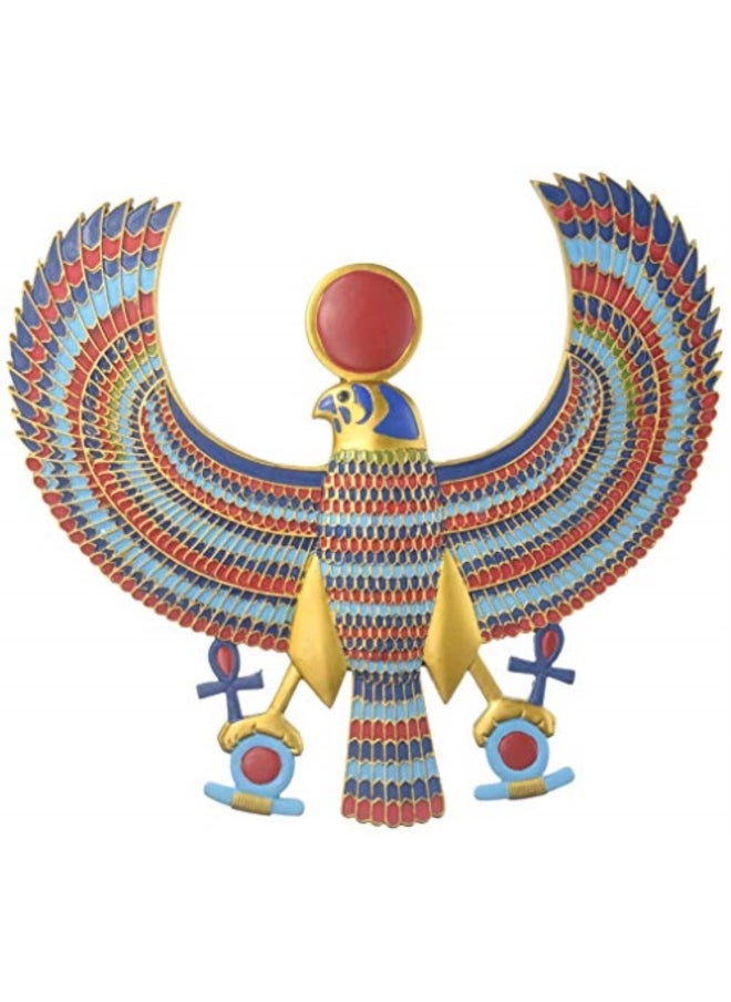 Design Toscano Design Toscano AH22206 Horus Egyptian Wall Plaque Full Color 15 Inch  Living Room  - Image 1