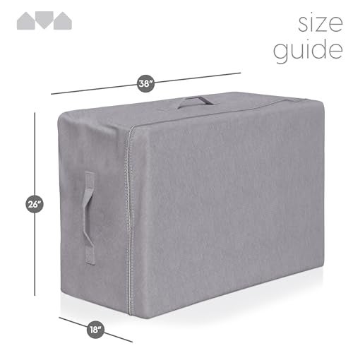 milliard حقيبة مريحة لماتريس ميموري فوم القابلة للطي ثلاث مرات بحجم توين XL (6 إنش) (78" × 38" × 6") (الماتريس غير مشمول) - Image 4