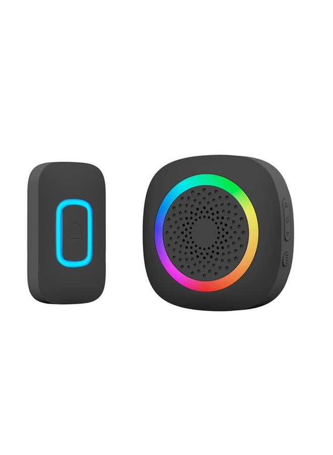 StarTech Battery Powered Wireless Door Chime with Shining LED Display Black RL-3895 - Image 1