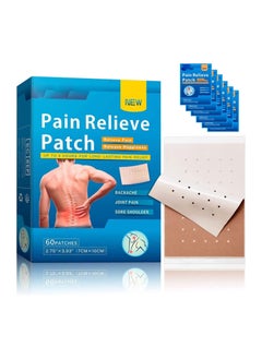 GNAFOTU Pain Relief Patches 60PCS, Herbal Arthritis Pain Patches, Heat Patches for Back Knee Neck Shoulder Pain, Warming Herbal Plaster for Joint Ache, Penetrating Heat Action, Targeted Pain Relief  - Image 1