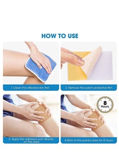 GNAFOTU Pain Relief Patches 60PCS, Herbal Arthritis Pain Patches, Heat Patches for Back Knee Neck Shoulder Pain, Warming Herbal Plaster for Joint Ache, Penetrating Heat Action, Targeted Pain Relief  - Image 5