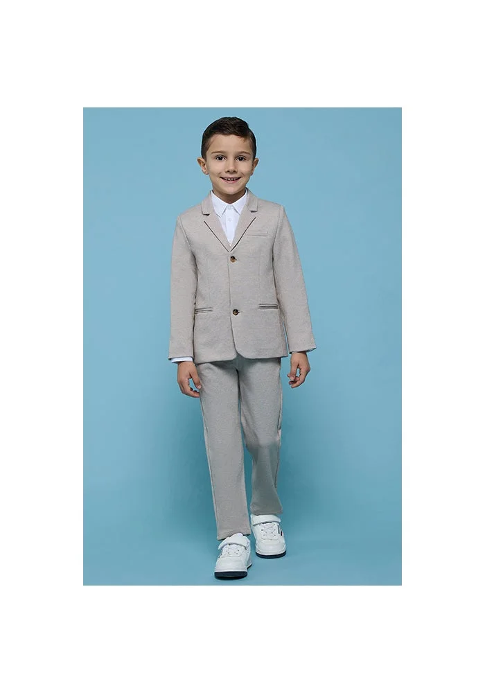 R&b Textured Single Breasted Blazer with Button Closure