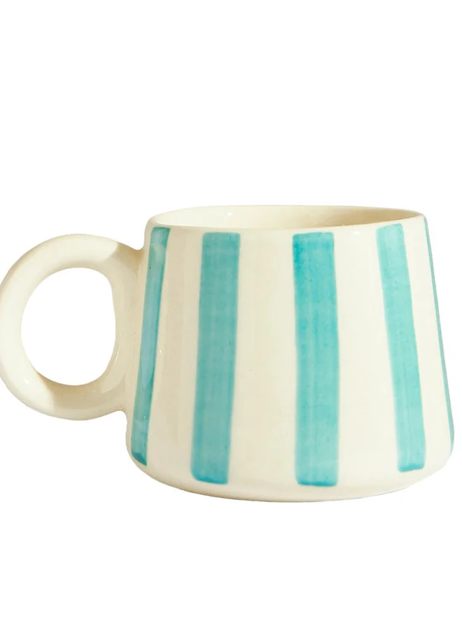 Chumbak Essentials Love Stripes Mug -Green