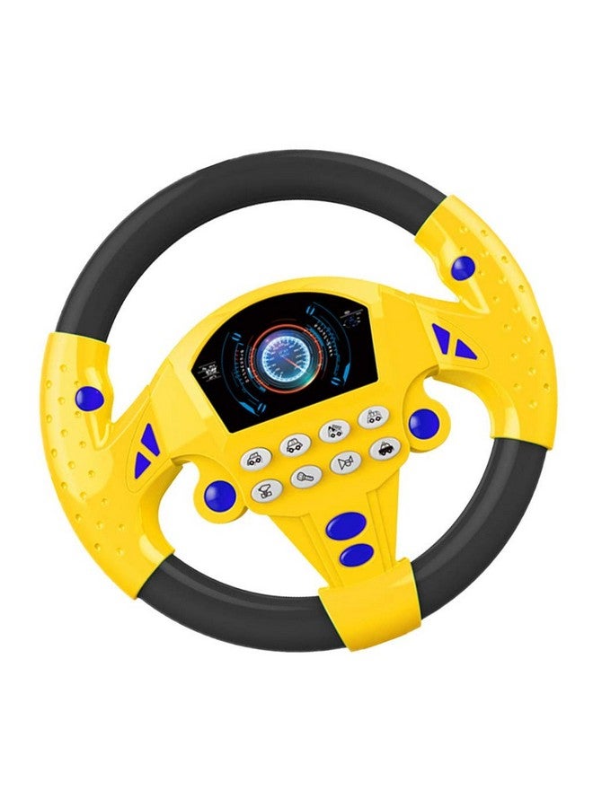 DAONPHARI Simulated Steering Wheel Toy Pretend Adventure Toy for Kids Yellow - Image 1
