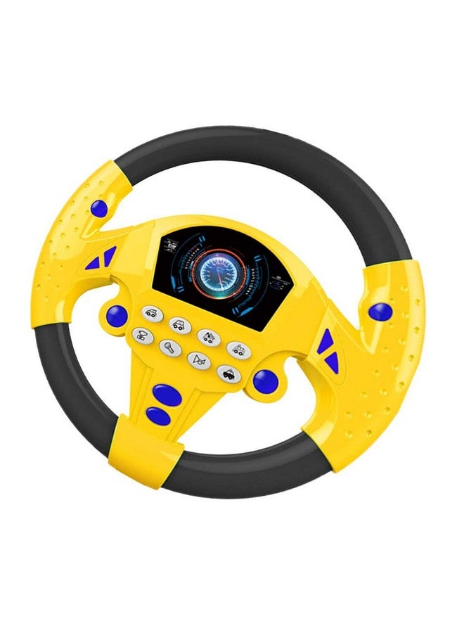 DAONPHARI Simulated Steering Wheel Toy Pretend Adventure Toy for Kids Yellow - Image 2