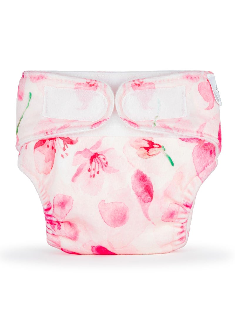 superbottoms Newborn Uno Cloth Diaper-Reusable & Washable Cloth Diaper For Newborn Babies From 0-3 Months (0-7 Kg),Softest & Safest Newborn Baby Cloth Diapers With Dry Feel Magic Pad (Cherry Blossom) - Image 2