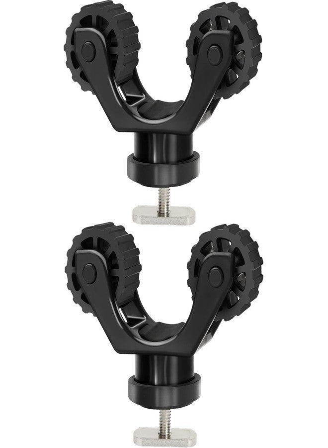 Atader Kayak Paddle Holder, Kayak Accessories Track Mount for Kayak Paddles, Kayak Fishing Accessories - Kayak Oar Holder Track Mount for Fast and Quiet Holding Standard Kayak Paddle, 2 Pack, Black - Image 1