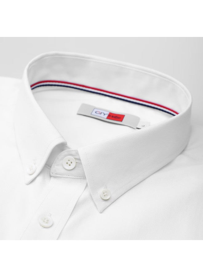 Goldlion Oxford Long Sleeve Shirt Men Spring Autumn New Casual Slt0039-ma105 White XL - Image 2