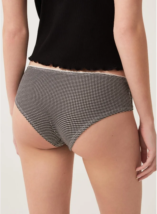 او في اس Ovs Five-Pack Organic Stretch Cotton Knicker Shorts