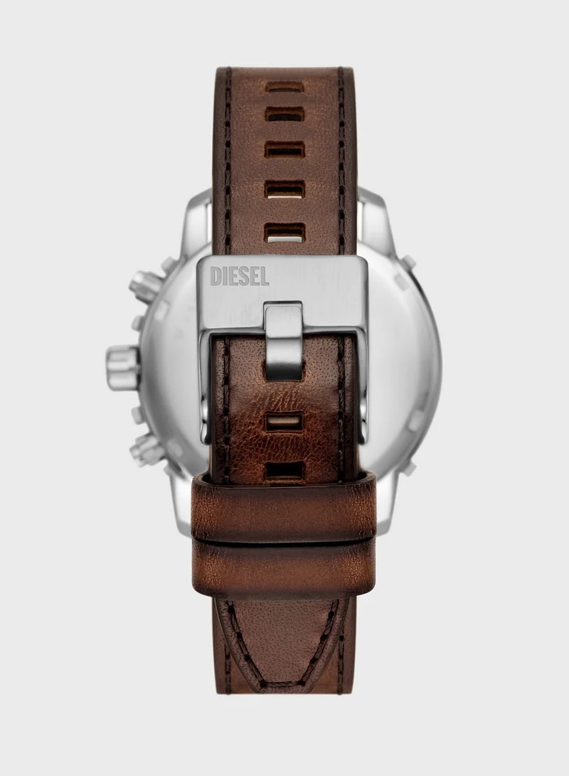 DIESEL Dz4604 Chronograph Leather Strap Watch