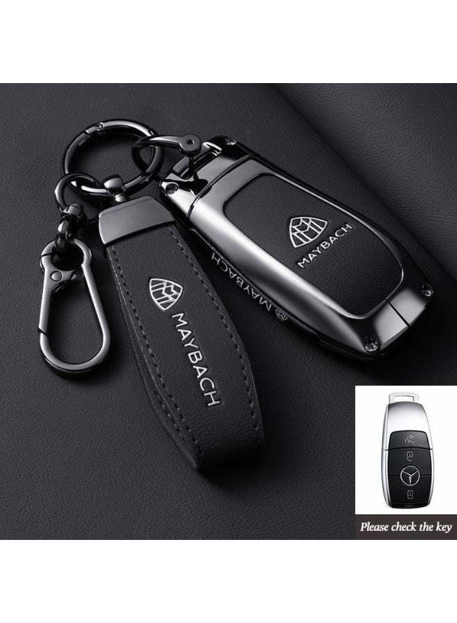 High-end car key cover suitable for Mercedes Maybach, GLS480 key cover, GLS600, GLS450, S-Class, all-inclusive premium metal material key cover