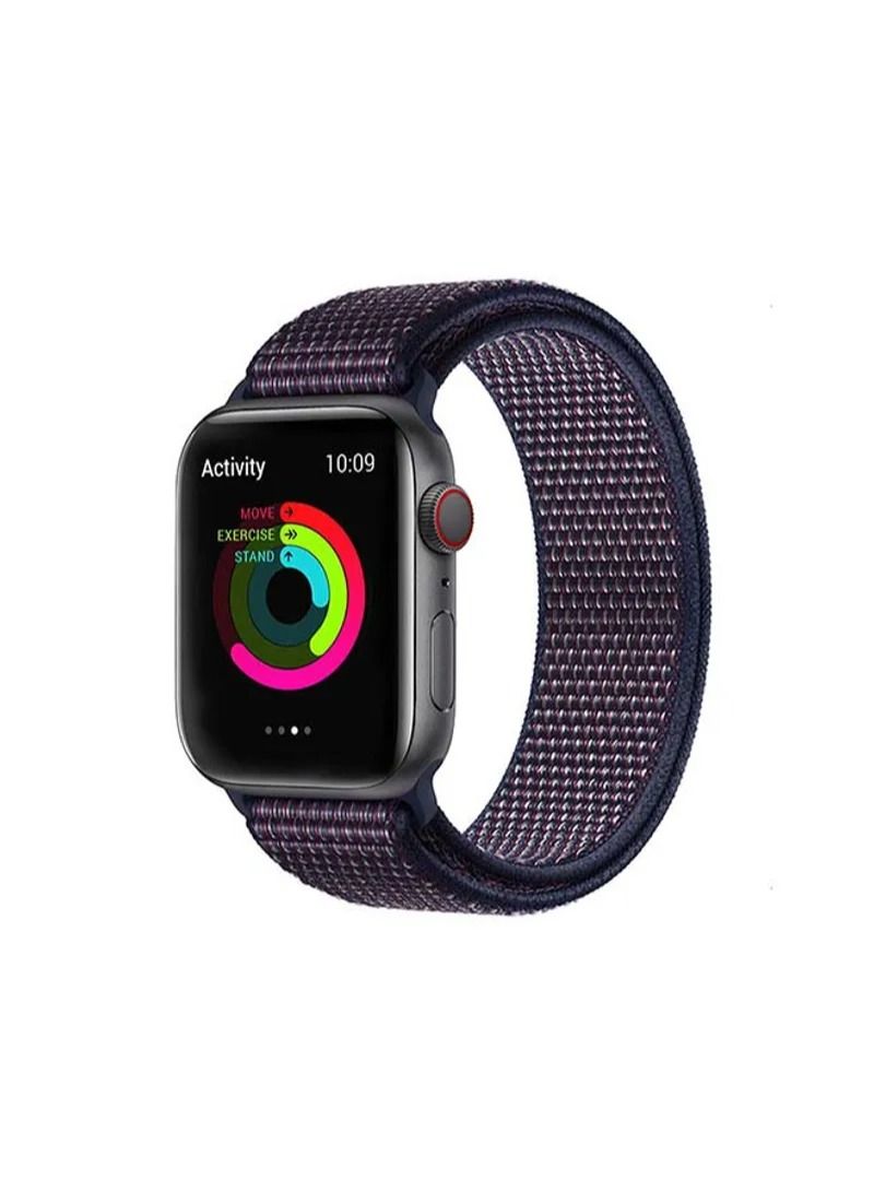 HEXABEX Apple Watch Band/Strap Compatible With Compatible with 42mm(Series 10)/41mm/40mm/38mm Nylon Band/Strap for Apple Watch All Series Indigo Blue  - Image 1