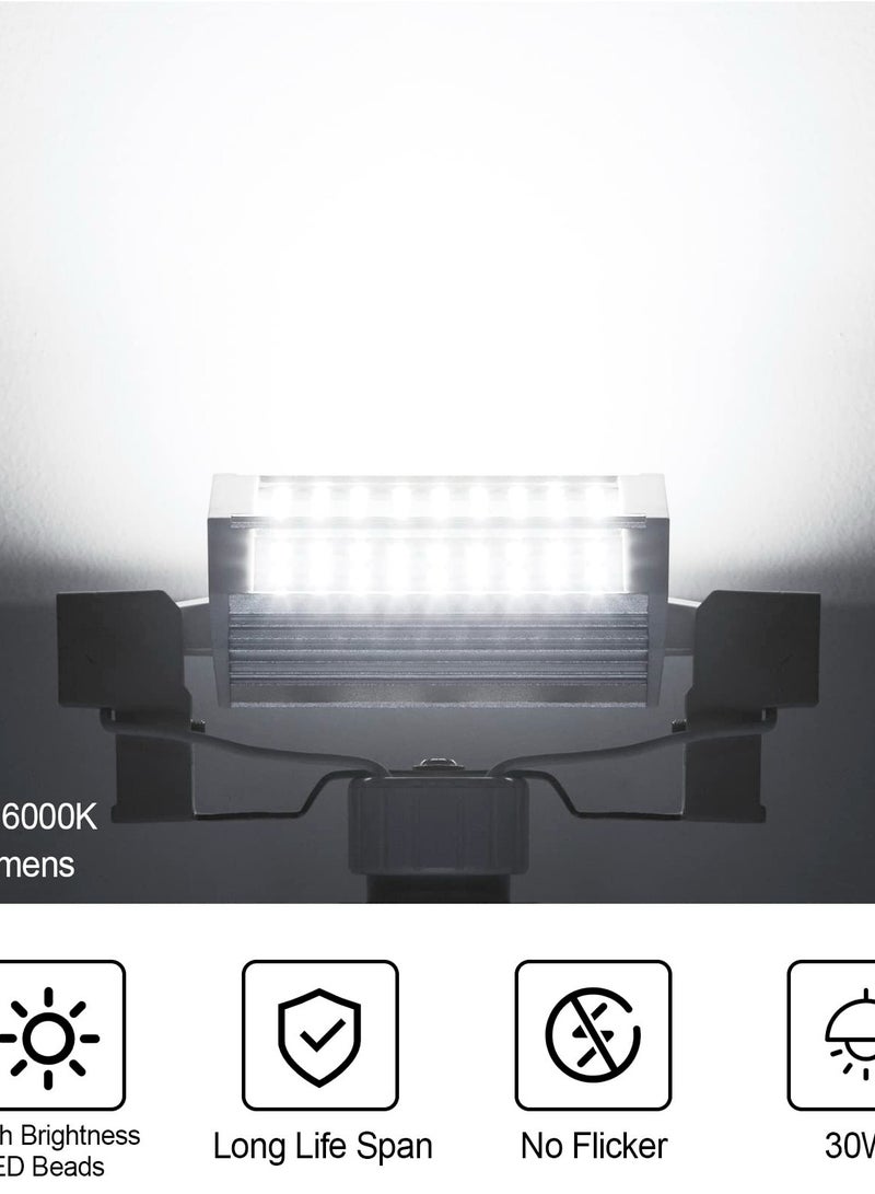 R7S 118mm LED Bulb, J-Type Double Ended LED Bulbs, 30W J Type Led Bulbs 300W T3 Halogen Bulb Equivalent, R7S 118mm Double-Ended Base J118 Flood Lights for Household Security Lighting -Daylight  - Image 4