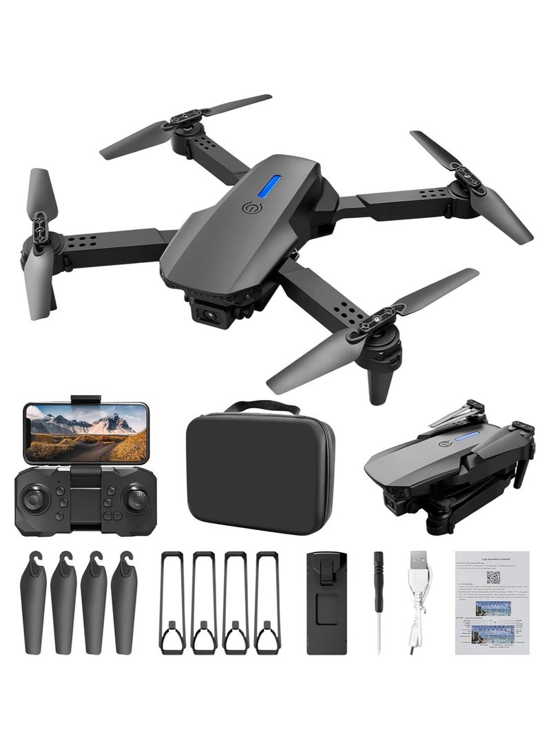 Drone With Camera 1080p HD Wifi FPV Drone For Beginners RC Quadcopter Gravity Sensor Flip Mode Departure Landing With One Button 3D Flip Altitude Hold Gravity Sensor Drone - Image 1