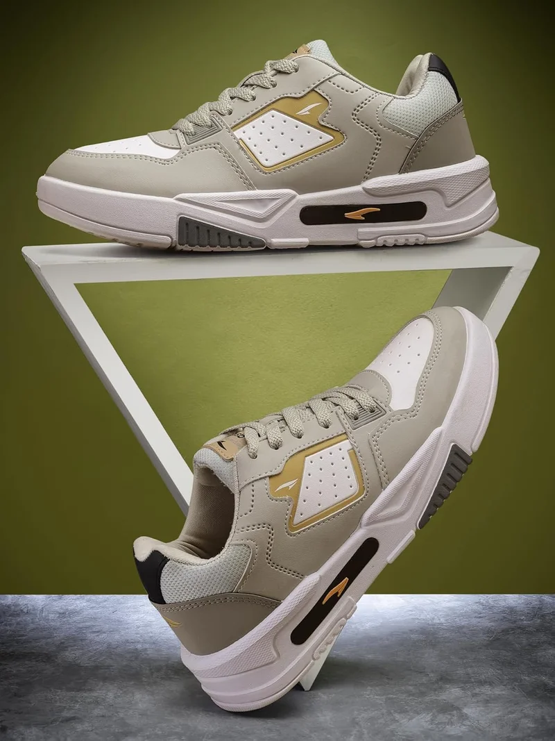 أسيان Grey Casual Sneakers for Men