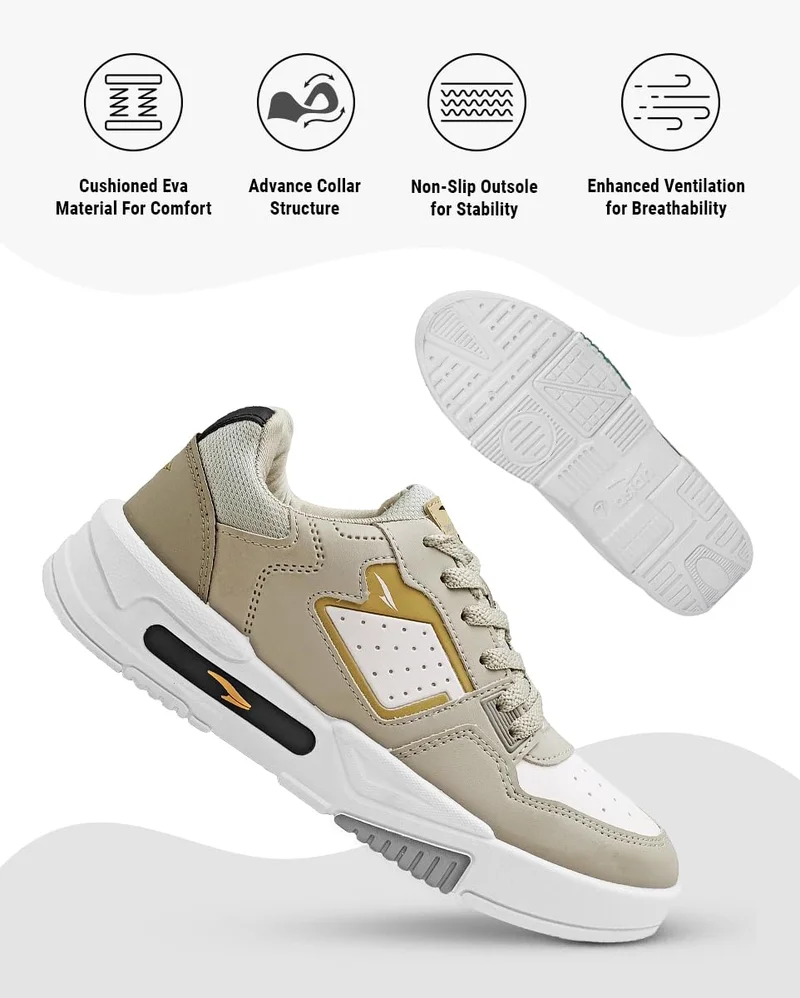 أسيان Grey Casual Sneakers for Men