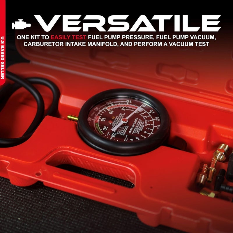 ABN Car Vacuum and Fuel Pump Tester Gauge Kit - Image 3