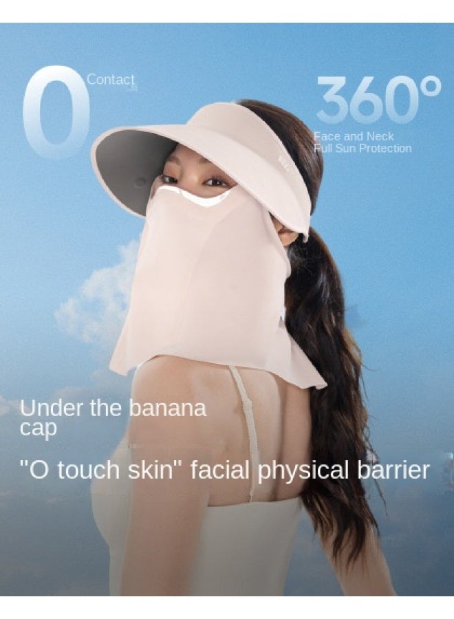 non Makeup Transfer】women's Full Protection Open-top Sun Hat With Magnetic Detachable Breathable Sun Visor For Spring And Summer - Image 1