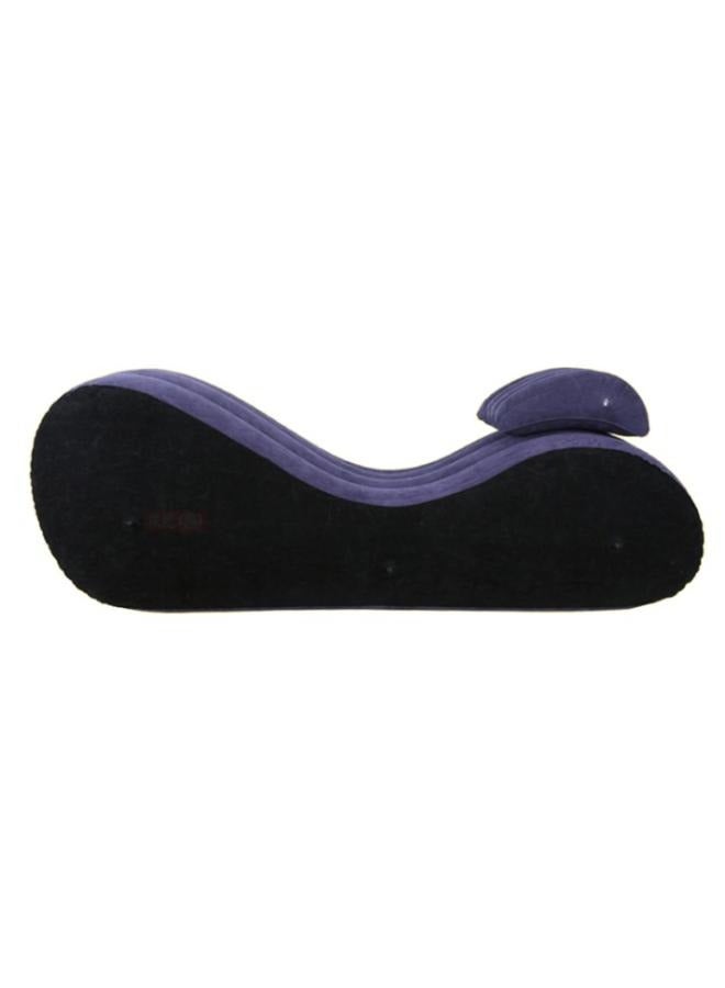 Lounge Chair Yoga Chaise Lounge Inflatable Sofa Deck Chair with Pillow and Household Air Pump - Image 1