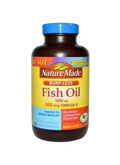 Burp Less Fish Oil 1200Mg 360Mg Omega 3 Liquid Softgels 200 Ea (Pack Of 2)