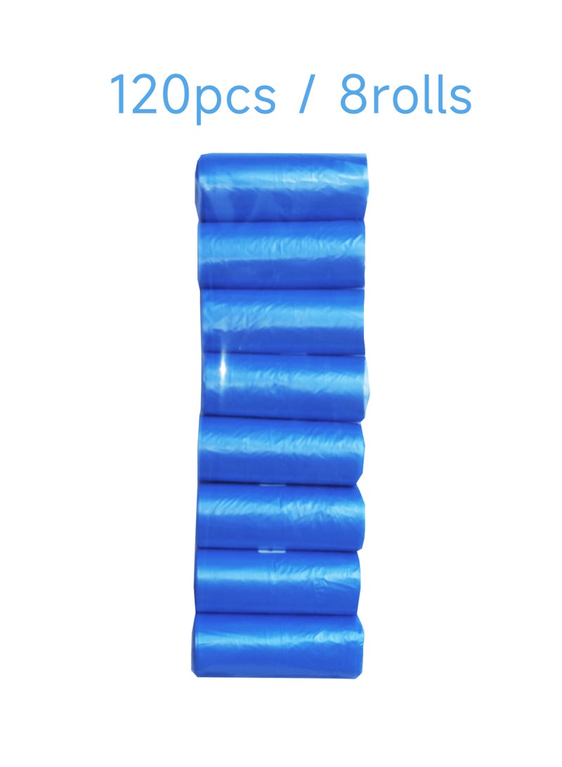 8 Rolls-120pcs أكياس أنبوب أنبوب الكلاب مستلزمات للكلاب-