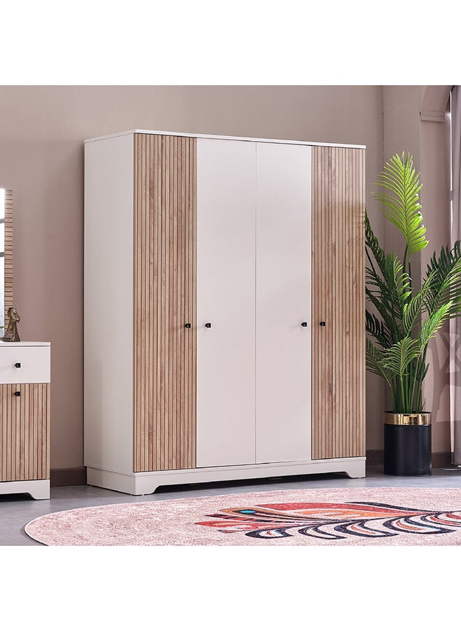Home Box خزانة ملابس بولو بأربعة أبواب 56 × 195.2 × 158.8 سم  - Image 1