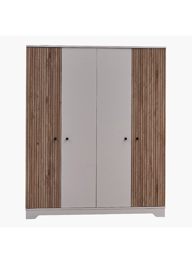 Home Box خزانة ملابس بولو بأربعة أبواب 56 × 195.2 × 158.8 سم  - Image 3