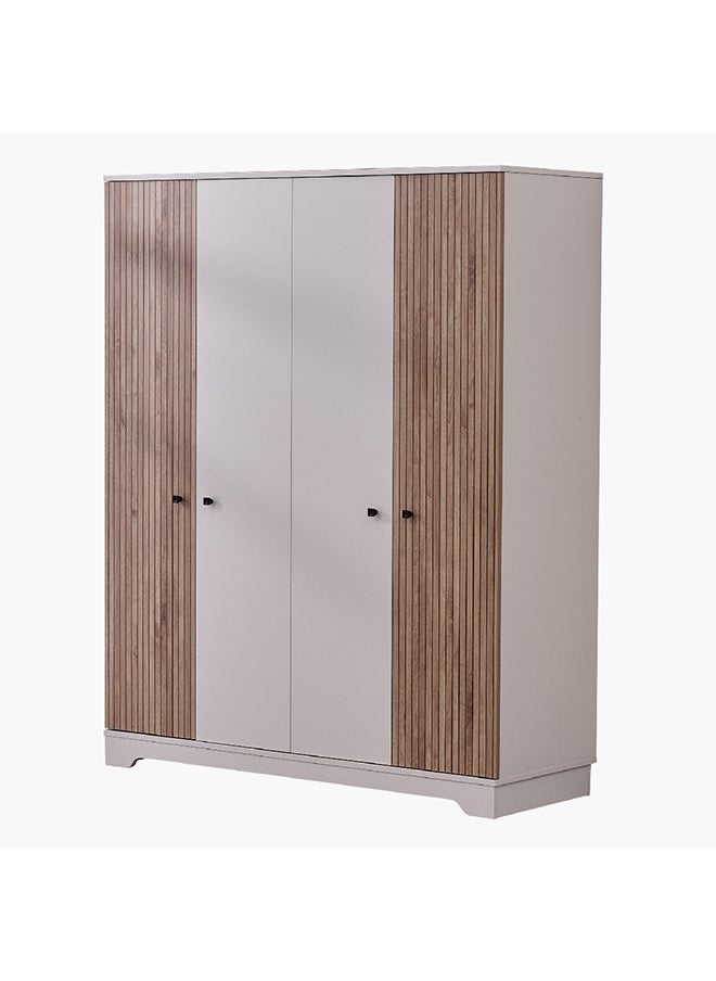 Home Box خزانة ملابس بولو بأربعة أبواب 56 × 195.2 × 158.8 سم  - Image 2
