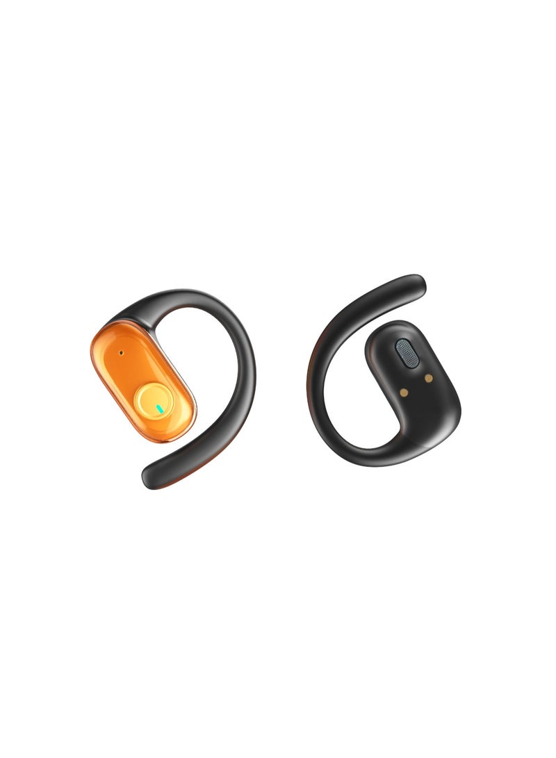 GREEN LION CATANIA Open-Ear Earbuds with Smart Touch Control / Dual-Mic ENC / Type-C Charging / IPX5 Water Resistance Level / Open-Ear Comfort / Liquid Sand Design - Orange - Image 4