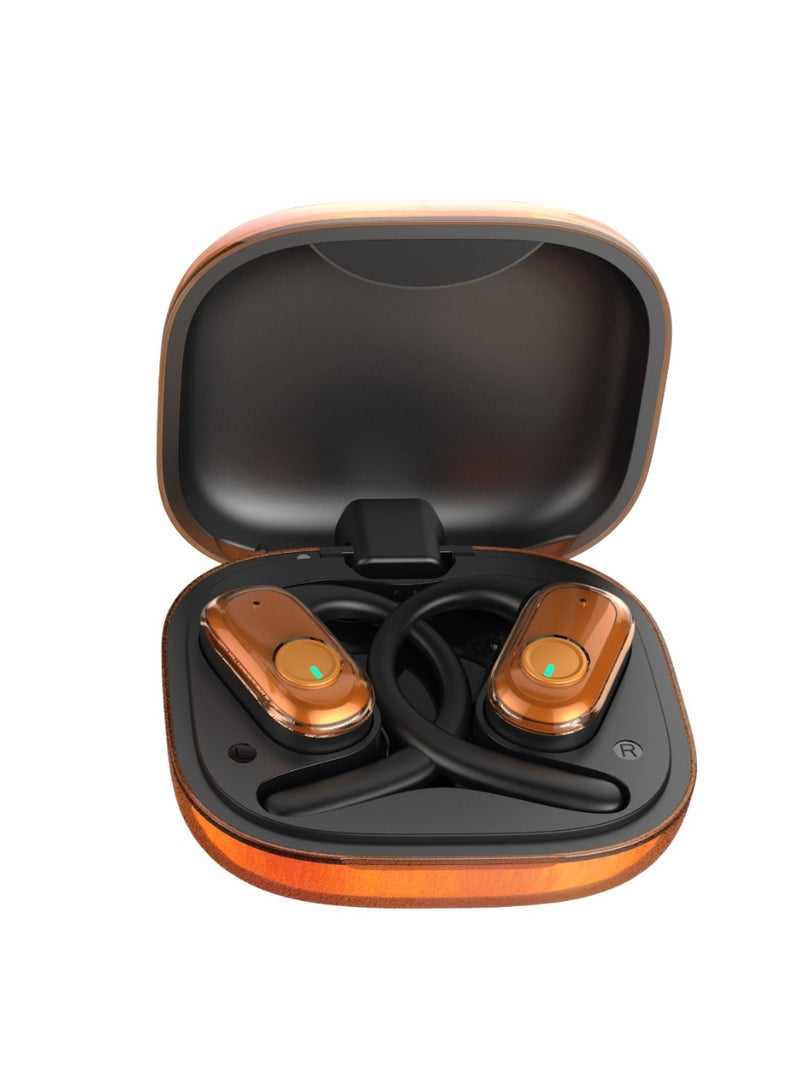 GREEN LION CATANIA Open-Ear Earbuds with Smart Touch Control / Dual-Mic ENC / Type-C Charging / IPX5 Water Resistance Level / Open-Ear Comfort / Liquid Sand Design - Orange - Image 3