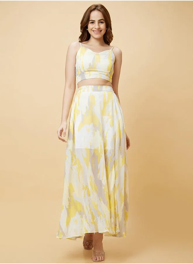 globus Globus Strappy Crop Top and Maxi Skirt Co-Ords