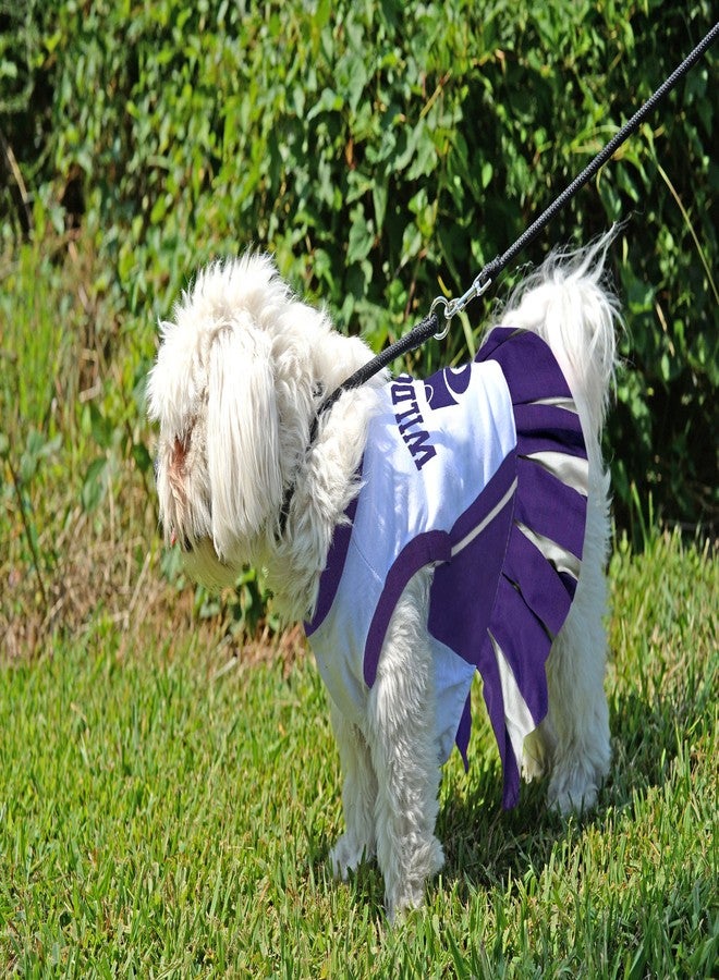 Pets First NCAA Kansas State Wildcats Dog Cheerleader Outfit, X-Small - Image 4