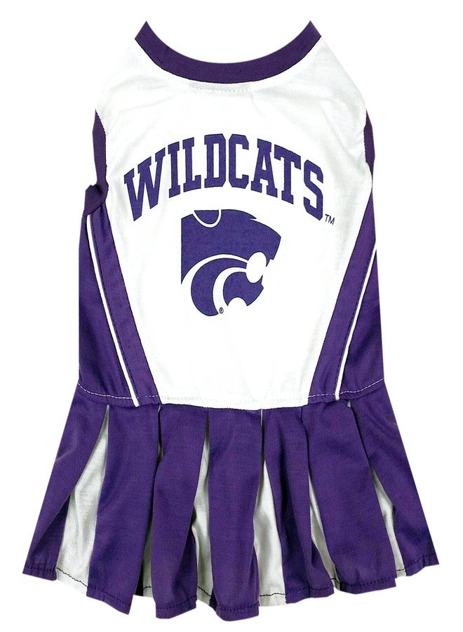 Pets First NCAA Kansas State Wildcats Dog Cheerleader Outfit, X-Small - Image 1