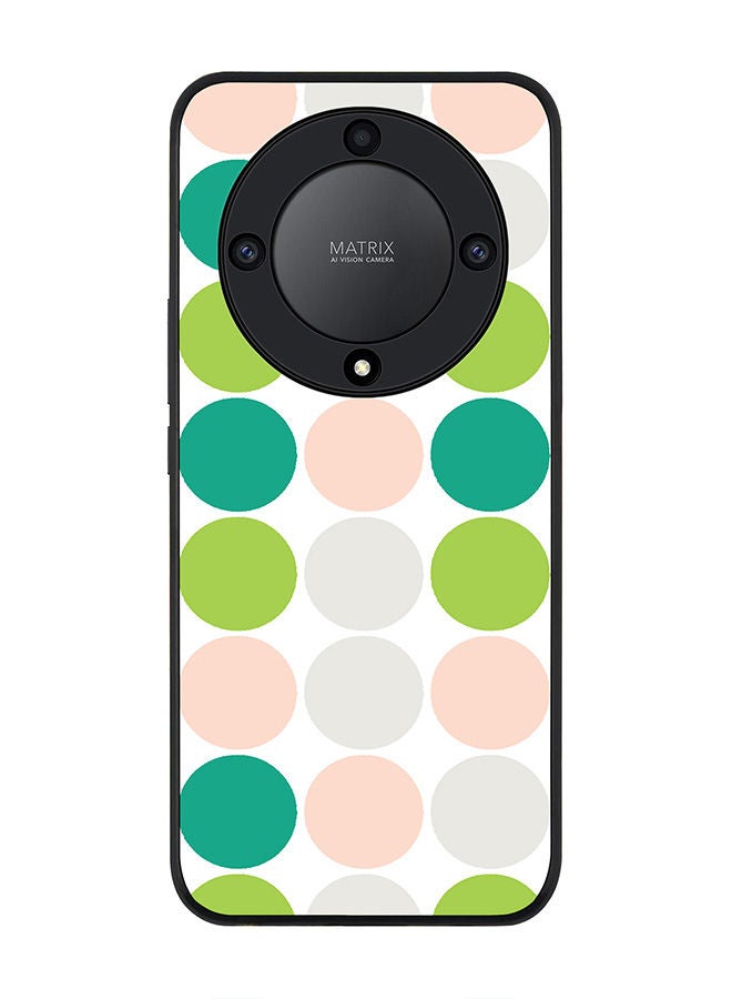 Stylizedd Rugged Black edge case for Honor X9a 5G Slim fit Soft Case Flexible Rubber Edges Anti Drop TPU Gel Thin Cover -  Summer Dots - Image 1