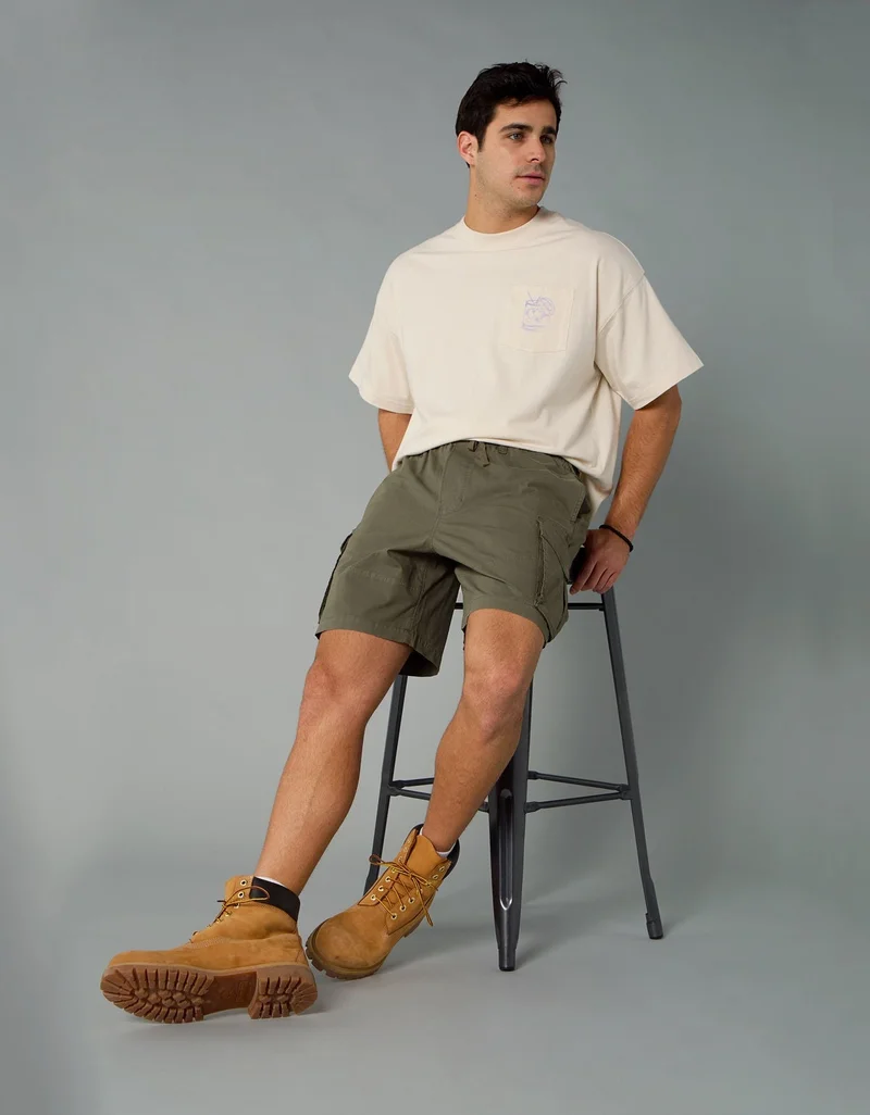 American Eagle AE Active Piqué Henley Hoodie