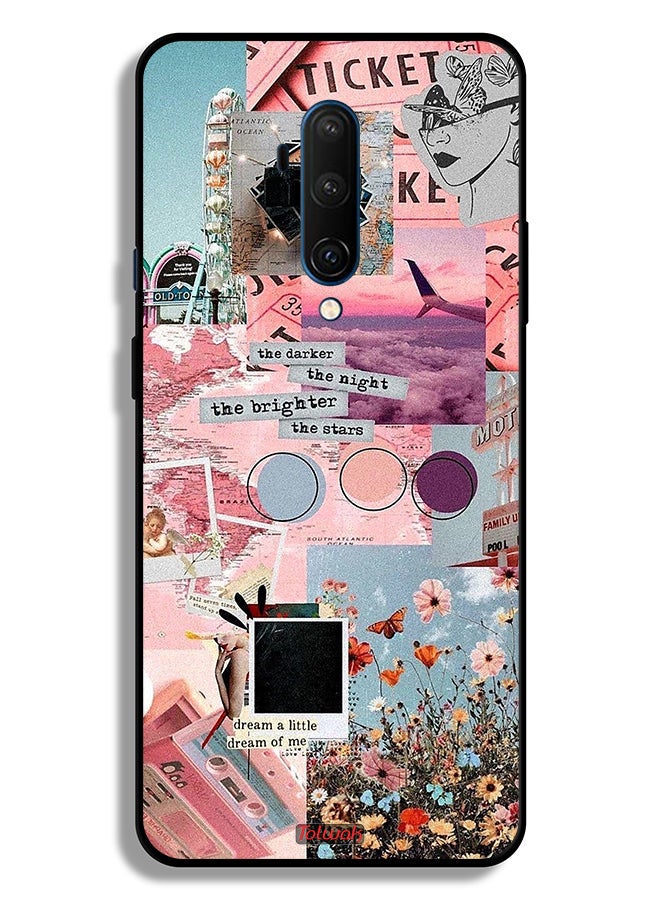 Tolwak OnePlus 7T Pro Protective Case Cover The Darker The Night The Brighter The Stars - Image 2